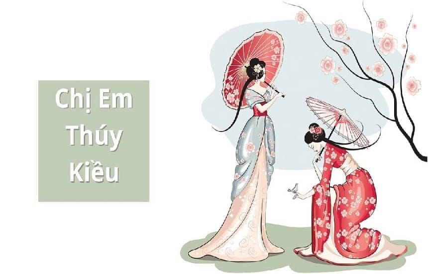 Lập dàn ý bài văn phân tích chị em Thúy Kiều