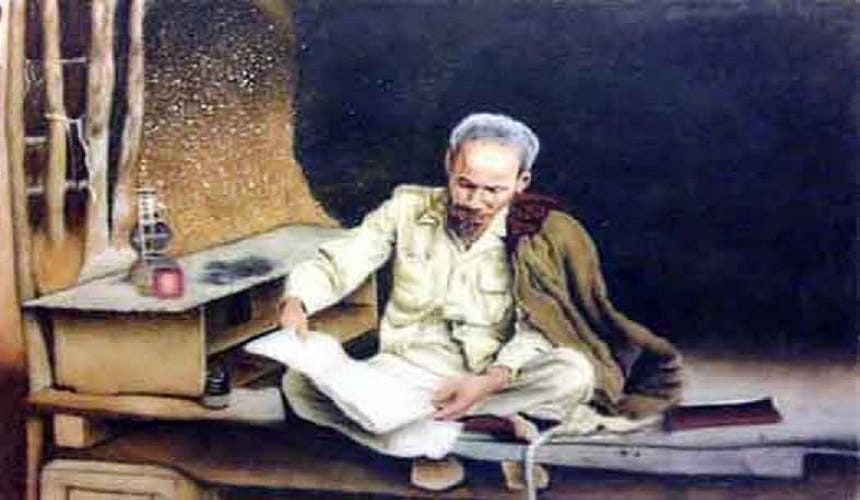 Lập dàn ý phân tích bài thơ Cảnh Khuya của Hồ Chí Minh