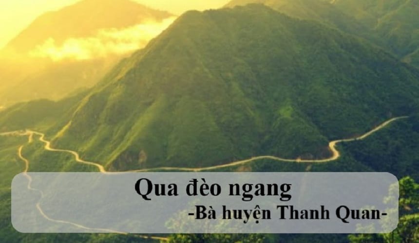 Lập dàn ý phân tích Qua đèo Ngang