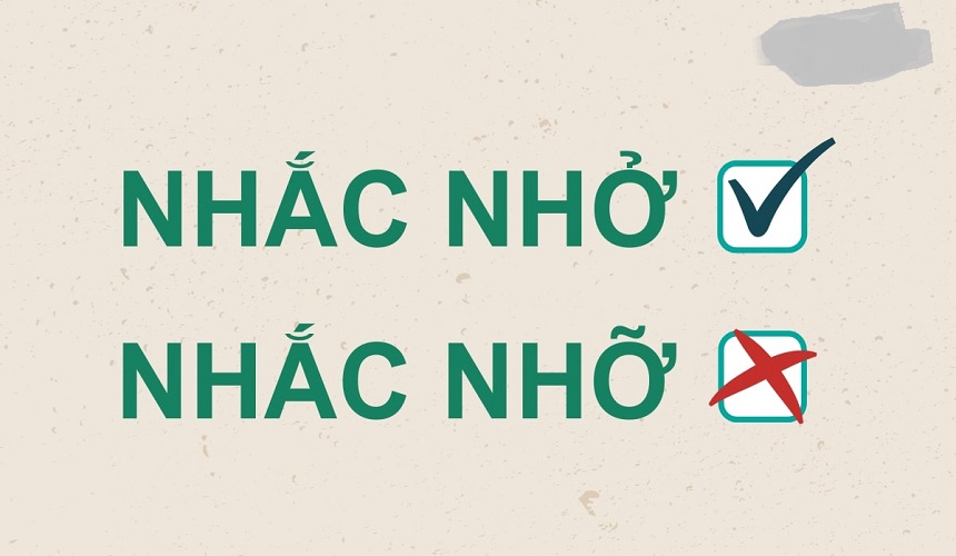 Nhắc nhở là từ đúng chính tả