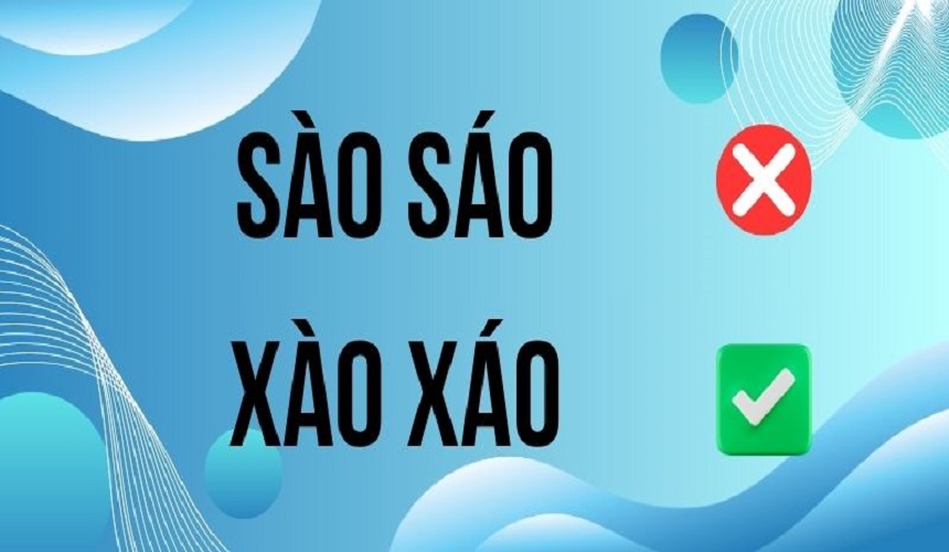 Phân biệt xáo và sáo trong tiếng Việt