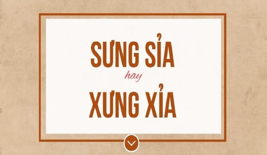 Phân biệt xưng và sưng