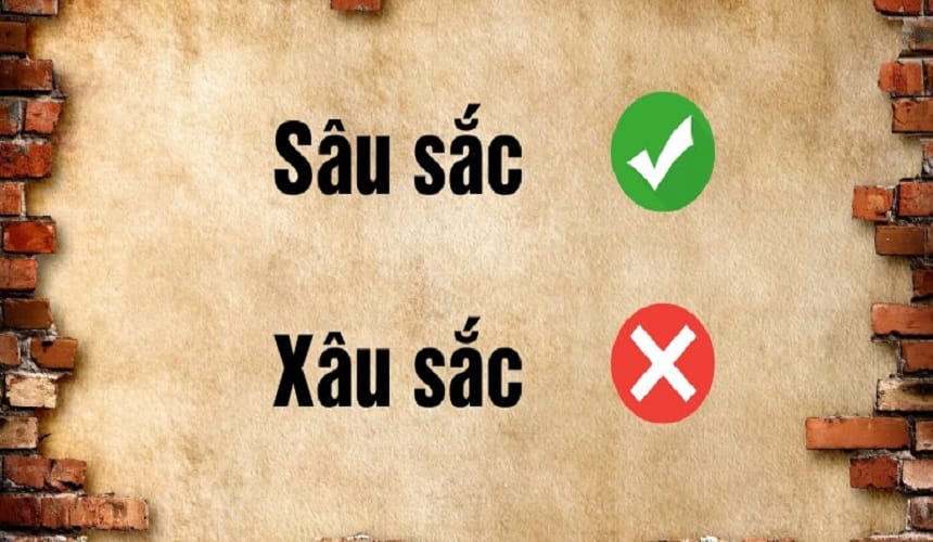 Sâu sắc hay sâu xắc đúng chính tả