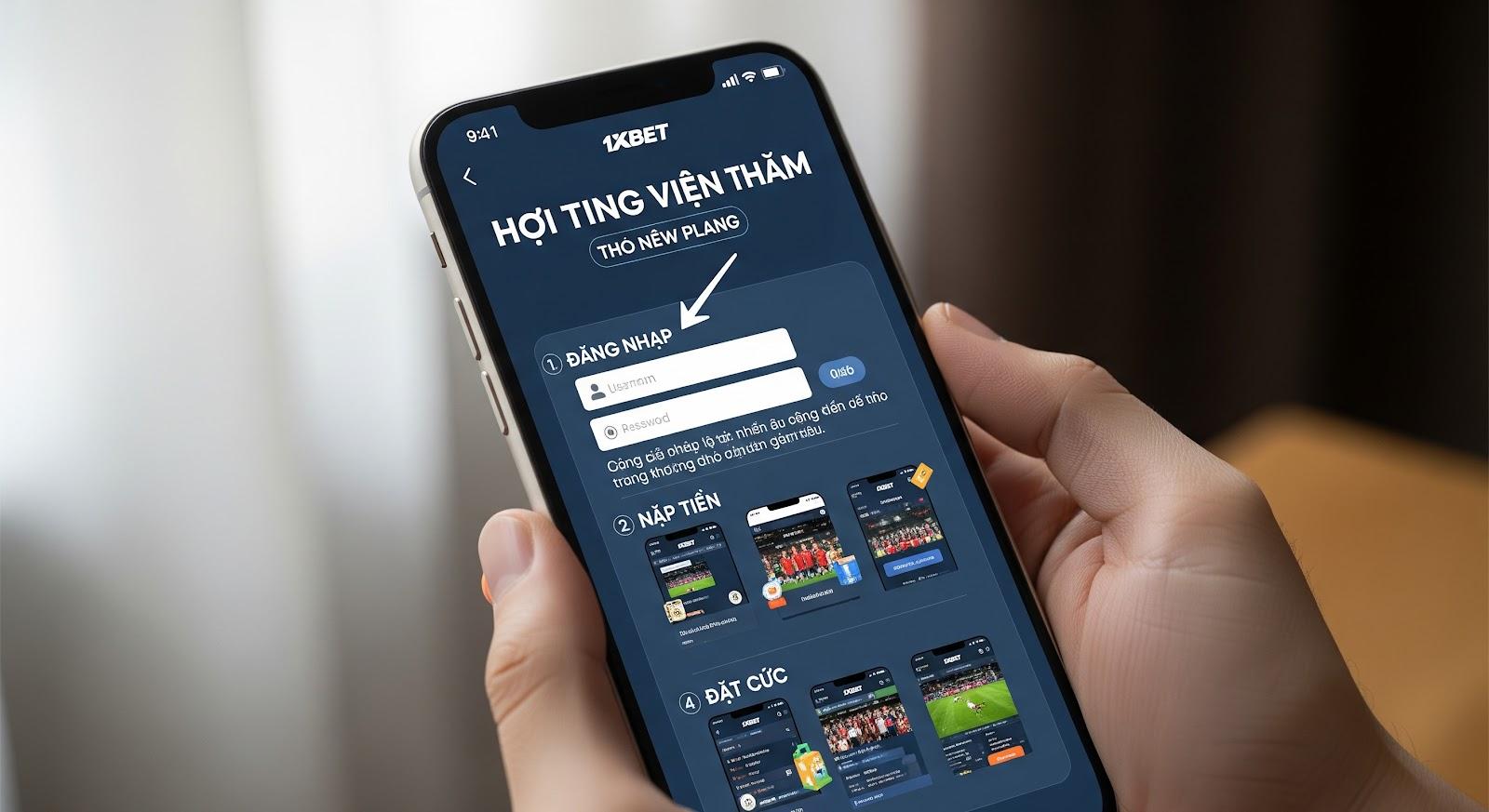 Hướng dẫn đăng nhập và sử dụng 1xbet tại Việt Nam cho người chơi mới