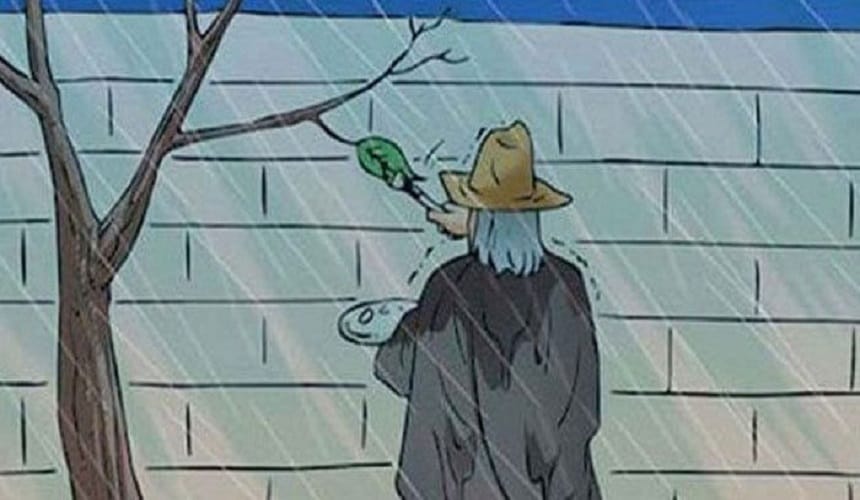 Bài văn mẫu phân tích Chiếc lá cuối cùng