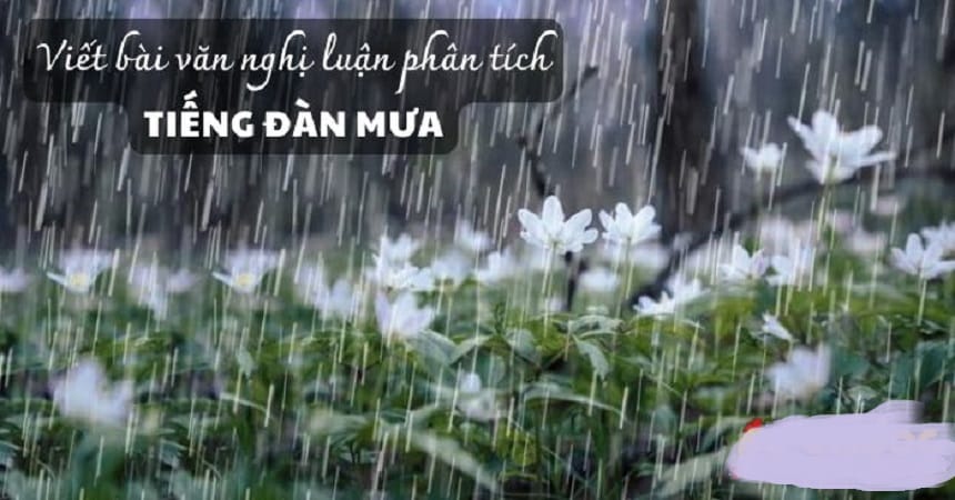 Bài văn mẫu phân tích Tiếng đàn mưa