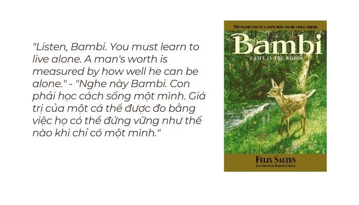 Trích dẫn hay và ý nghĩa trong Bambi