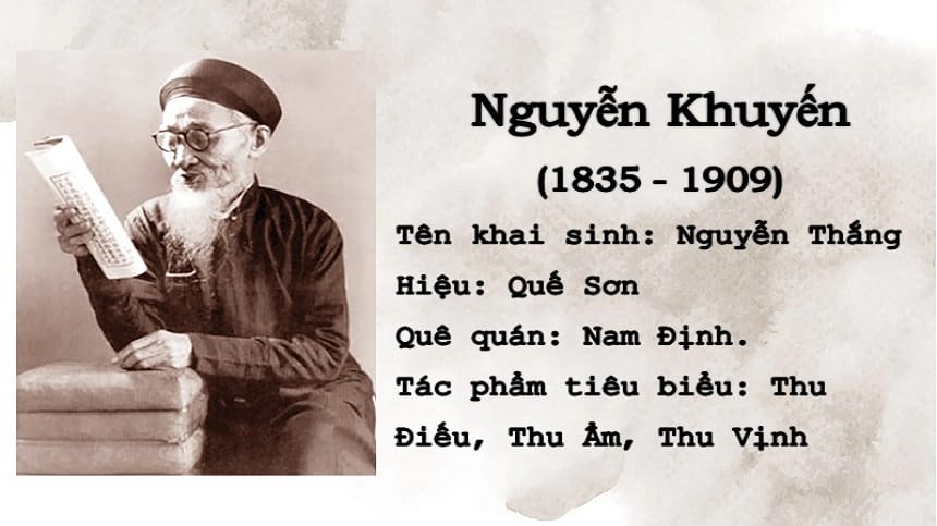 Đôi nét về tác giả Nguyễn Khuyến và bài thơ Bạn đến chơi nhà