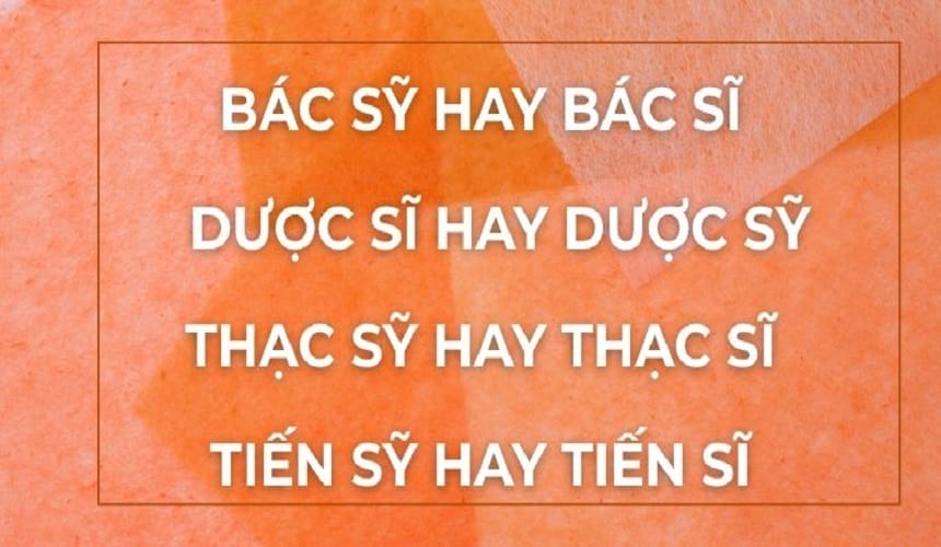 Thạc sĩ hay thạc sỹ, tiến sĩ hay tiến sỹ