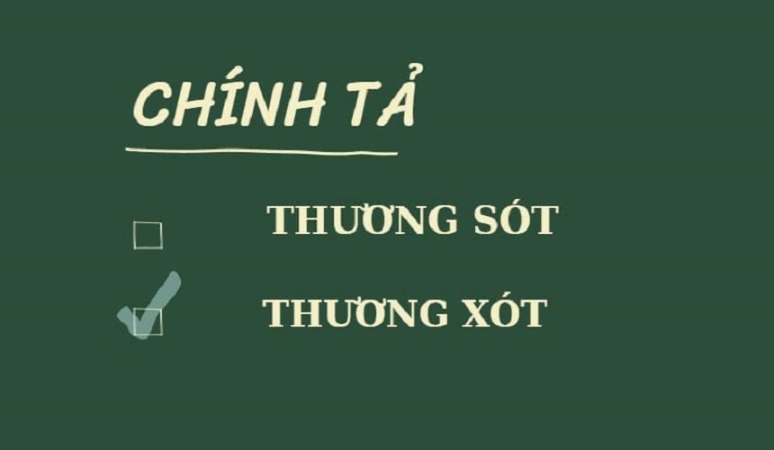 Thương xót là từ đúng chính tả