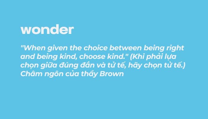 Trích dẫn hay trong Wonder