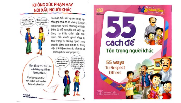 Thông tin tổng quan về sách 55 cách để tôn trọng người khác
