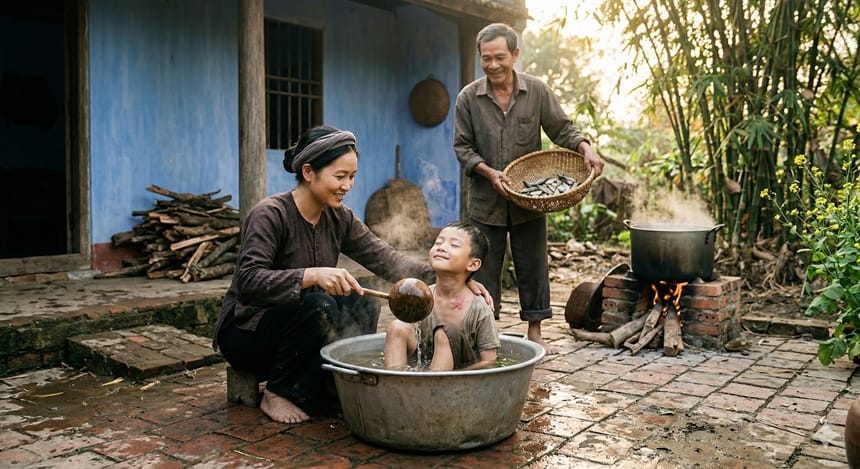 Hoa đào nở trên vai là một thước phim quay chậm đầy tinh tế về diễn biến tâm lý con người thời hậu tai ương