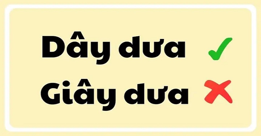 Cách ghi nhớ từ dây dưa đúng chính tả