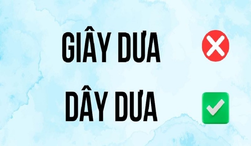 Dây dưa hay giây dưa đúng chính tả