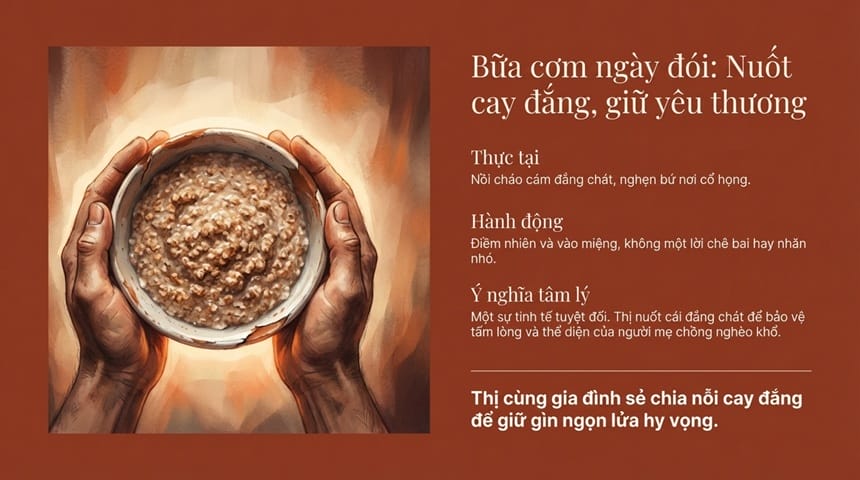 Bốn bát bánh đúc - chi tiết nghệ thuật đắt giá khắc họa bản năng sinh tồn mãnh liệt của Thị