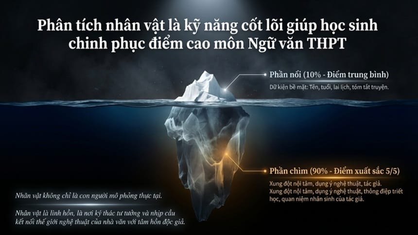 Phân tích nhân vật là kỹ năng cốt lõi giúp học sinh chinh phục điểm cao môn Ngữ văn THPT