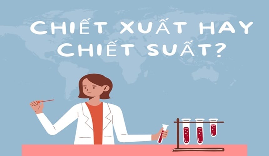 Chiết xuất hay chiết suất đúng chính tả