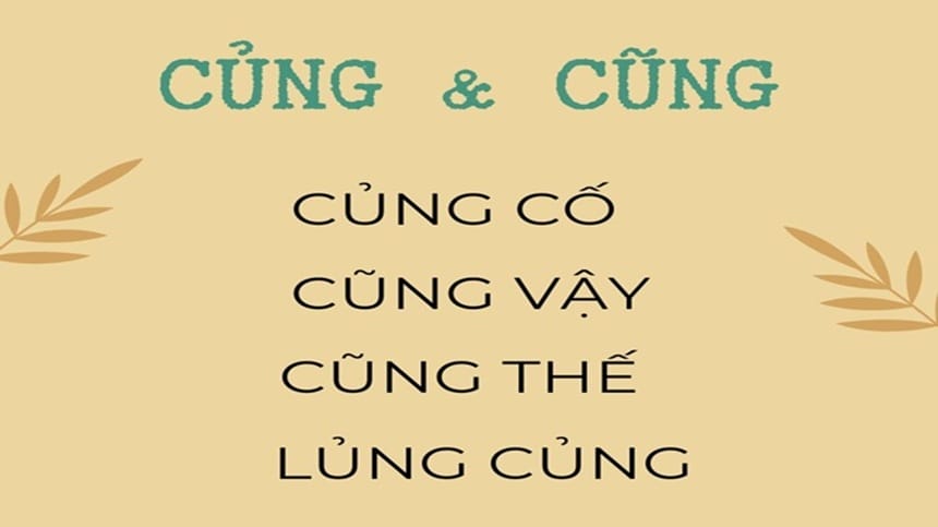 Cũng hay củng đúng chính tả