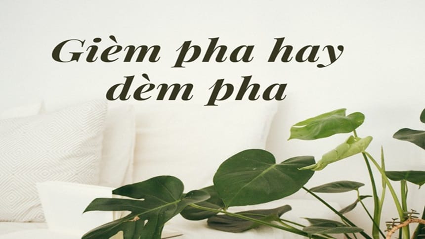 Gièm pha hay dèm pha đúng