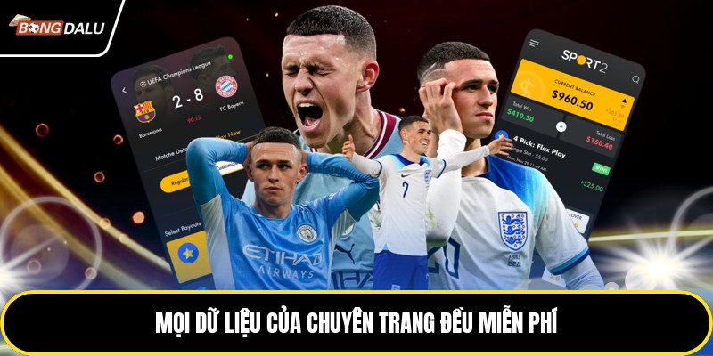 Mọi dữ liệu của chuyên trang đều miễn phí