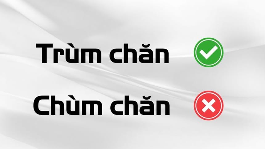Lý do nhầm lẫn giữa trùm chăn với chùm chăn