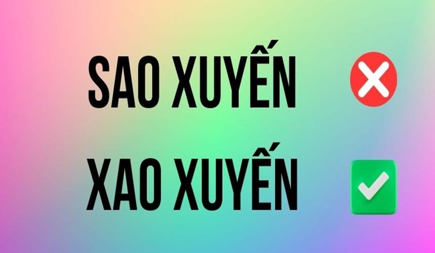 Sao xuyến hay xao xuyến đúng chính tả
