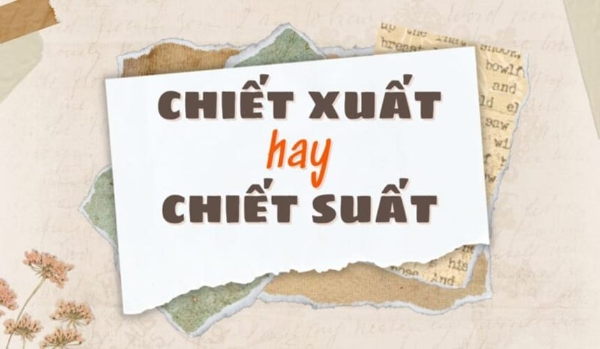 Sự khác nhau giữa từ chiết xuất và chiết suất