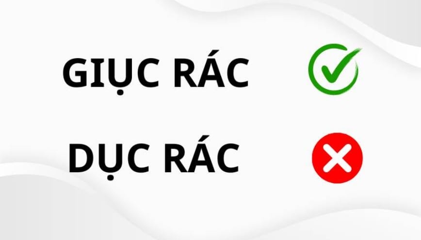 Cách sử dụng “giục rác” đúng trong từng ngữ cảnh