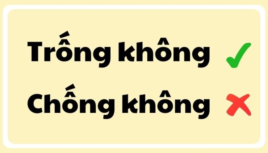 Lý do khiến từ “trống không” thường bị nhầm lẫn
