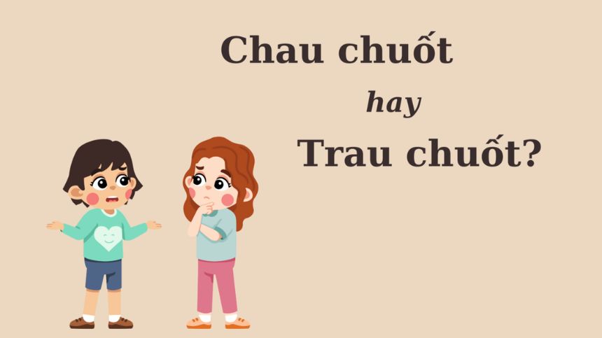 “Trau chuốt” là từ vựng đúng với từ điển tiếng Việt hiện hành