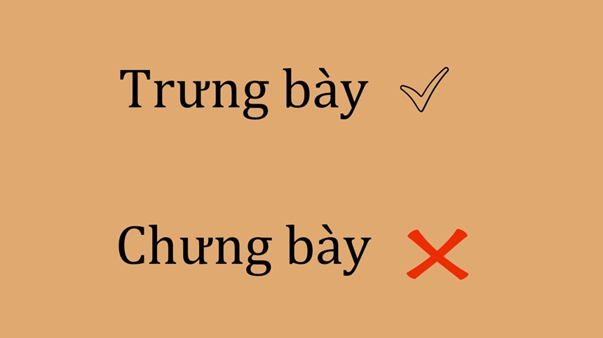 Trưng bày hay chưng bày đúng chính tả