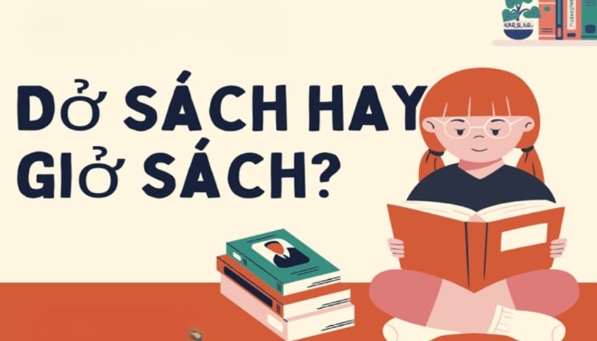 Trả lời “giở sách hay dở sách” viết thế nào đúng?