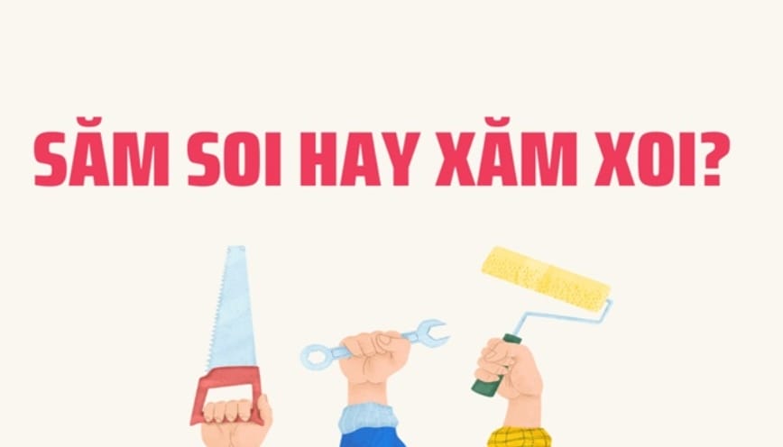 Mẹo ghi nhớ để sử dụng đúng từ xăm xoi và săm soi