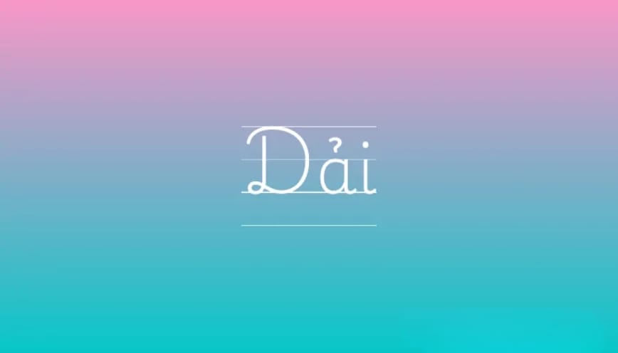 Một số trường hợp sử dụng từ dải