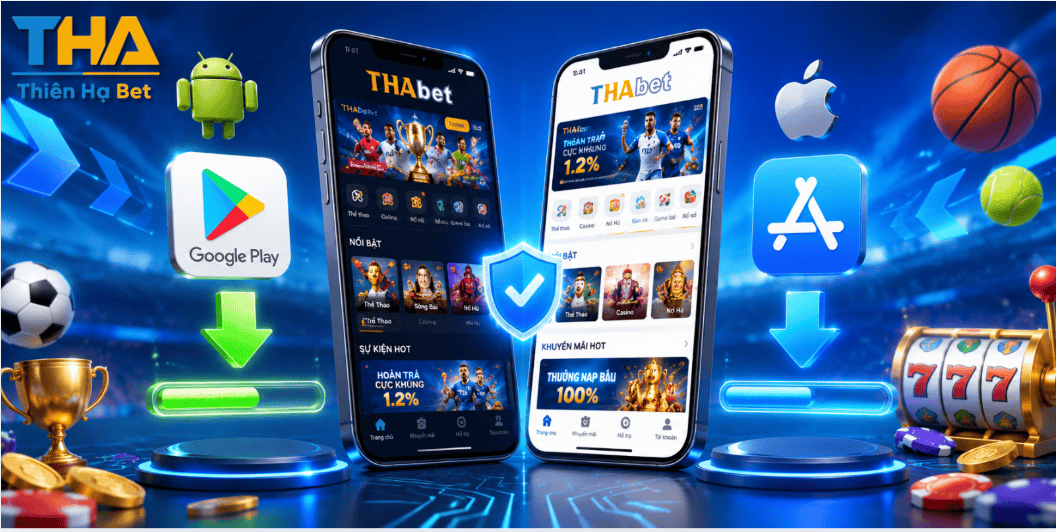 Quy trình tải app THABET về hệ điều hành iOS và Android đơn giản