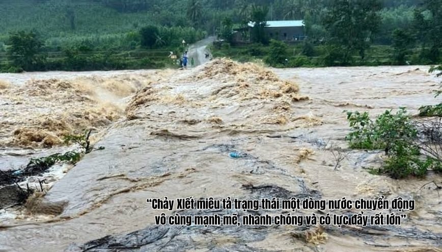 Sắc thái ý nghĩa của từ chảy xiết