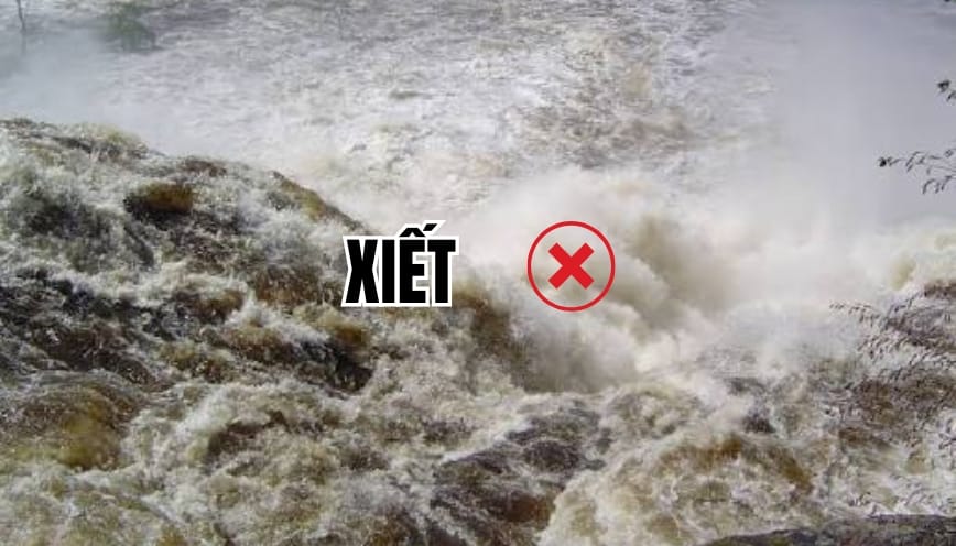 Từ chảy siết hoàn toàn không có nghĩa