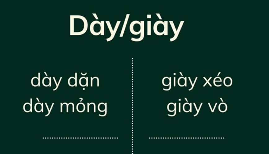Ví dụ cụ thể cách sử dụng từ “giày” trong thực tế