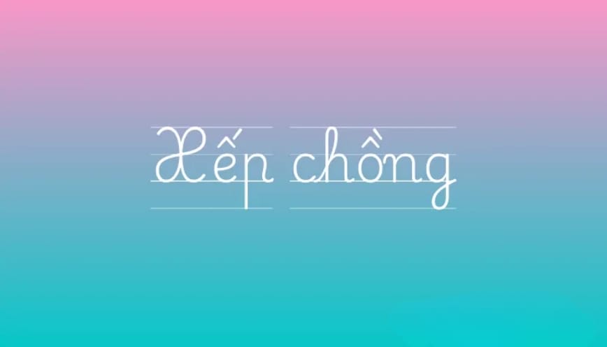 Xếp chồng là cách viết đúng chính tả