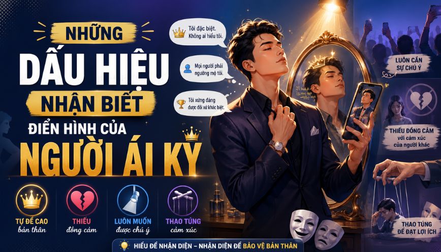 Những dấu hiệu nhận biết điển hình của người ái kỷ