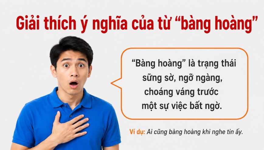 Giải thích ý nghĩa của từ “bàng hoàng”