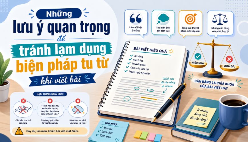 Những lưu ý quan trọng để tránh lạm dụng khi viết bài