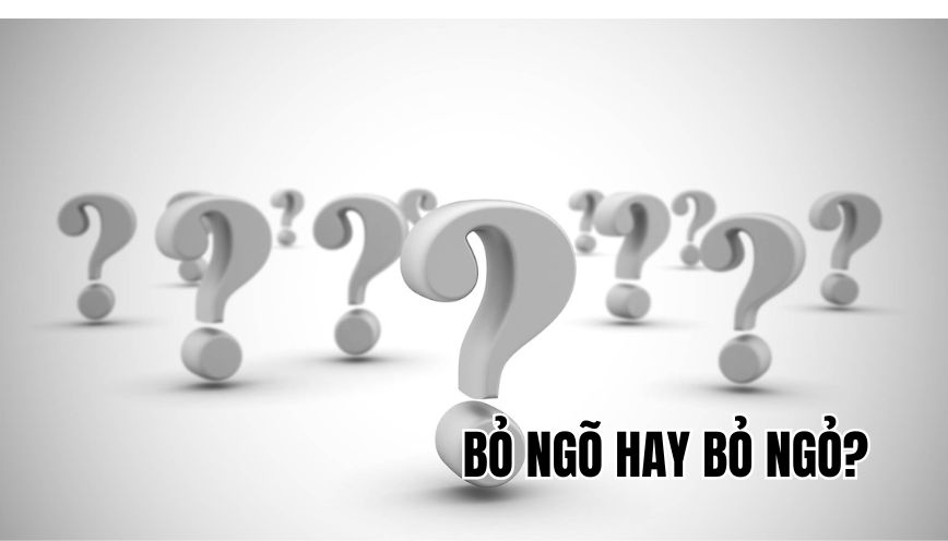 bỏ ngõ hay bỏ ngỏ