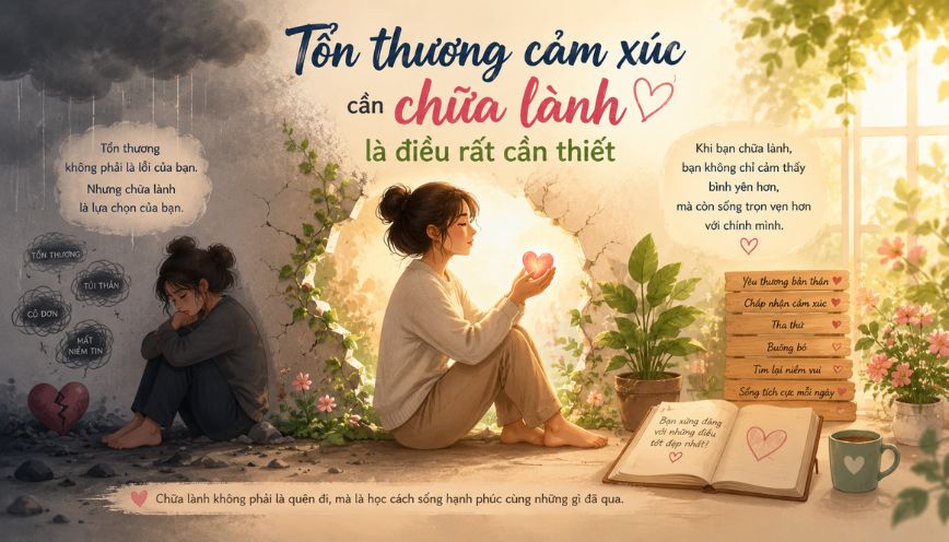 Tổn thương cảm xúc cần chữa lành là điều rất cần thiết