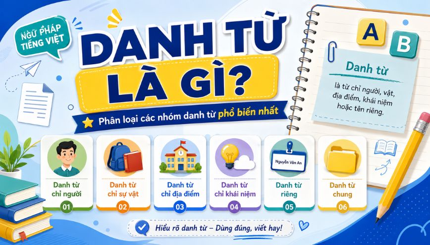 Phân loại các nhóm danh từ phổ biến nhất