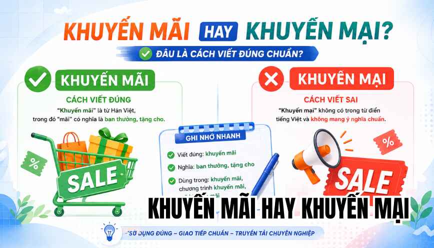 Khuyến mãi hay khuyến mại