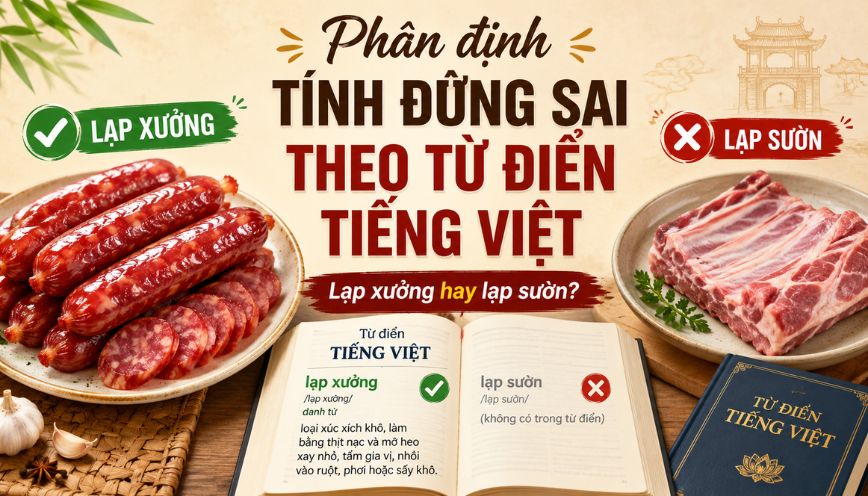 Phân định tính đúng sai theo từ điển tiếng Việt