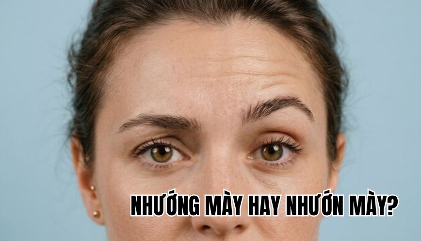 nhướng mày hay nhướn mày