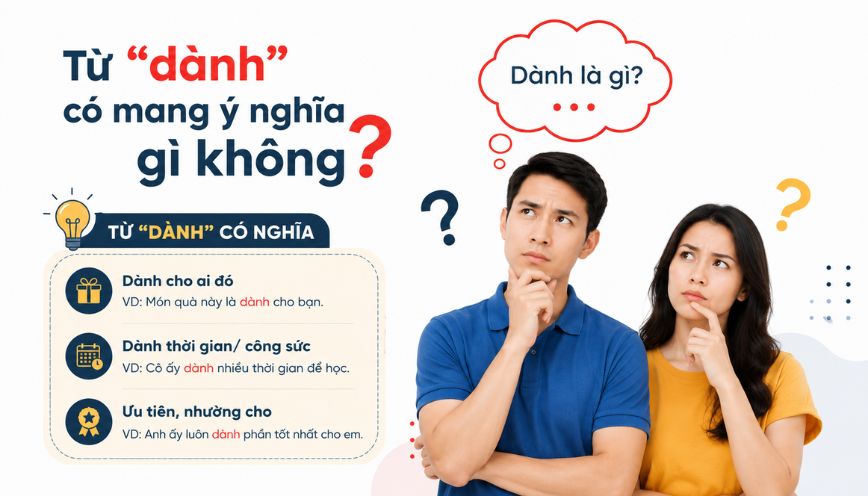 Từ “dành” có mang ý nghĩa gì không?